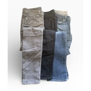 5 Pair PAIGE Jeans Womens Size 27, 28 Skyline Straight + Skinny Hoxton, Verdugo